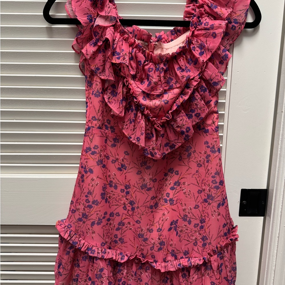 MAJORELLE Pink Ruffled Off-Shoulder Mini Dress - Picture 3 of 6